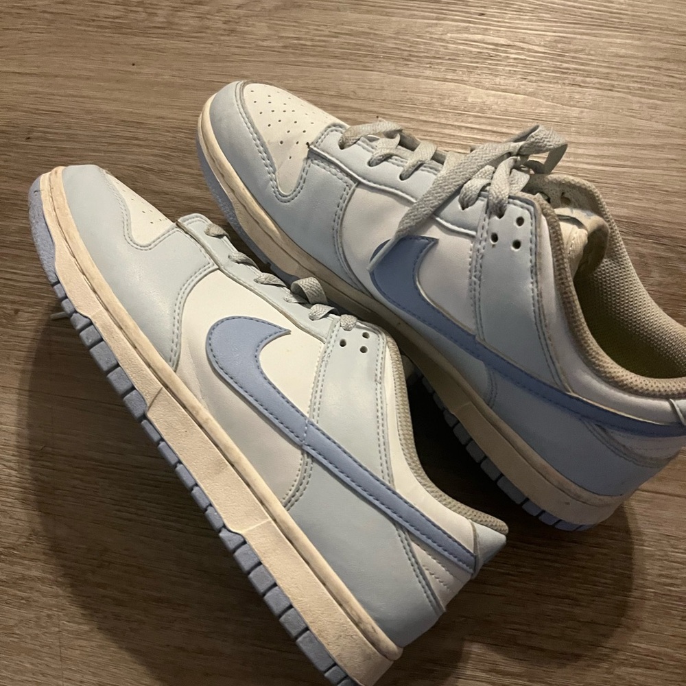Nike Sky Blue and White Sneakers